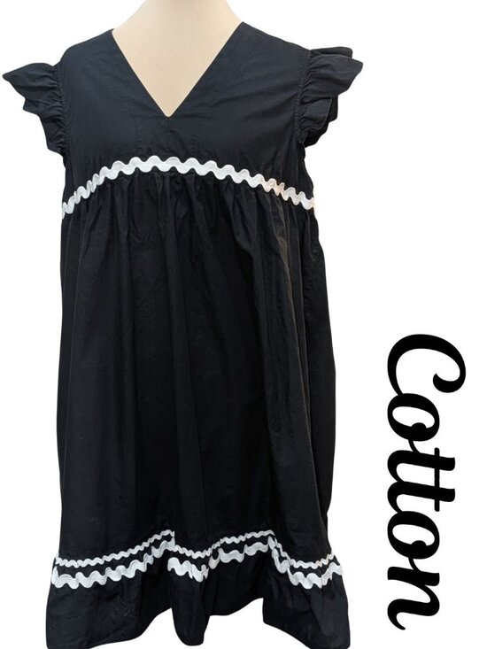 Who What Wear Dresses & Skirts - Who What Wear Ric Rac Trim Cotton Dress